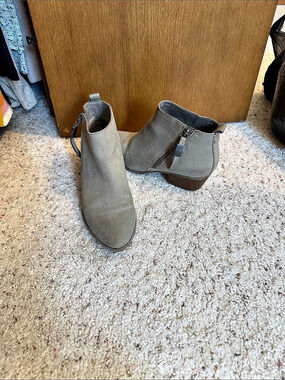 Circus Gray Heeled Ankle Boots